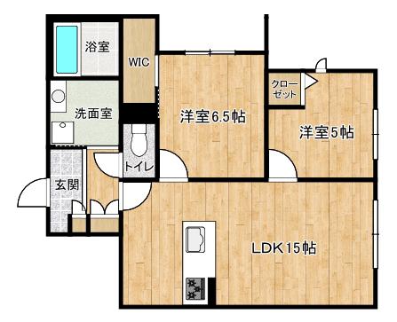 BLOOM STAGE(2LDK/3階)の間取り写真