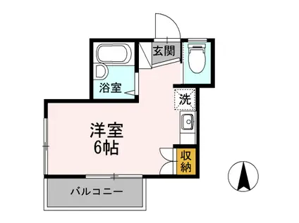 メゾンファインIII(ワンルーム/1階)の間取り写真