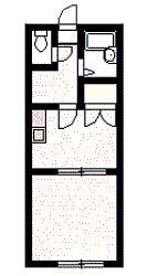 大雪旭川館TOYOOKA(1DK/2階)の間取り写真