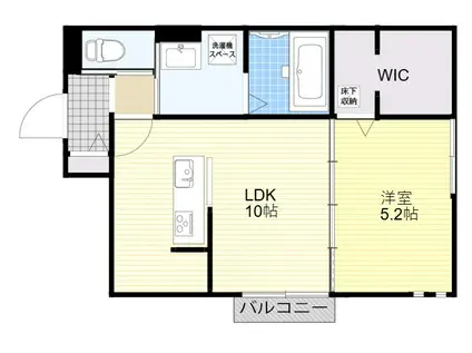 シャルマン シエロ(1LDK/2階)の間取り写真