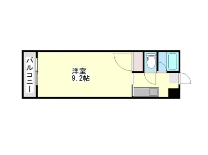 セントヒルズ鹿児島(1K/6階)の間取り写真