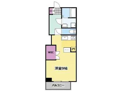 グリーンビル(ワンルーム/5階)の間取り写真