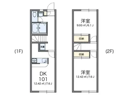大南アパート(2DK/1階)の間取り写真