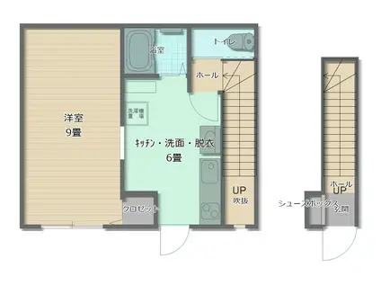スターコゴー(1K/2階)の間取り写真