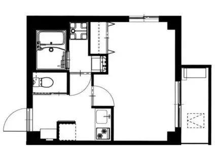 B CASA 練馬(1K/2階)の間取り写真