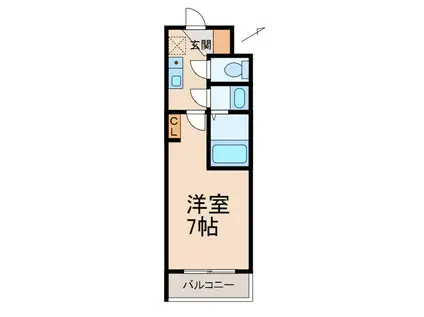学生会館 UNI E MEAL 和歌山大学前(1K/4階)の間取り写真