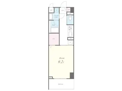 ヴィラ エクセル(1K/3階)の間取り写真