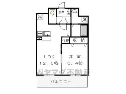 サン・スマ・エステージⅠ(1LDK/3階)の間取り写真