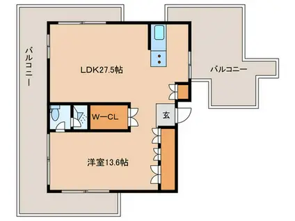 BEATITUDE(1LDK/4階)の間取り写真
