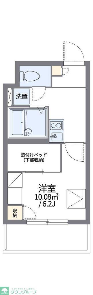 レオパレスカサ リリオ(1K/2階)の間取り写真