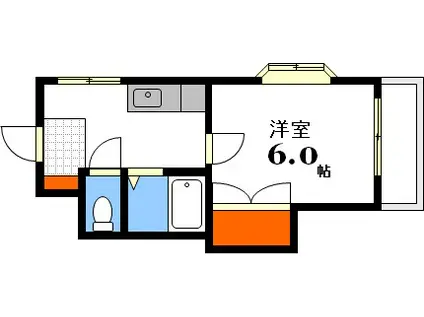 第3田中ビル(1K/2階)の間取り写真