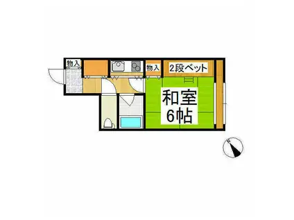 グラントピア志賀高原(1K/5階)の間取り写真