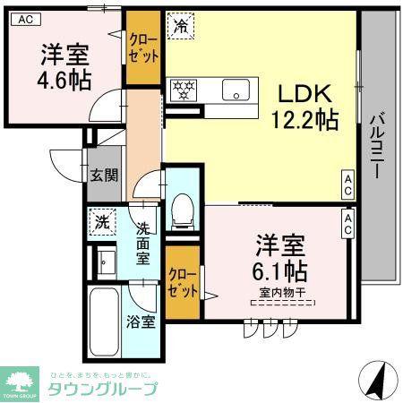 D-PRECIOUS高野台(2LDK/3階)の間取り写真