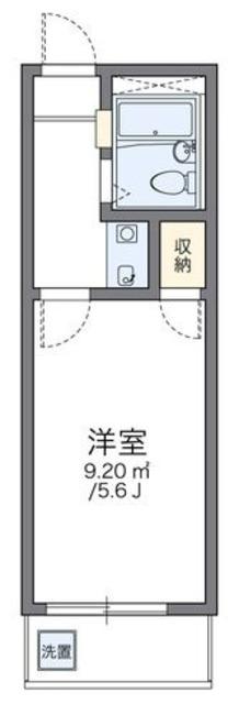 レオパレス5&5(1K/2階)の間取り写真