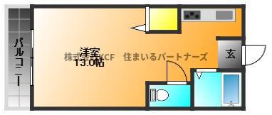大洋本社ビル(ワンルーム/5階)の間取り写真