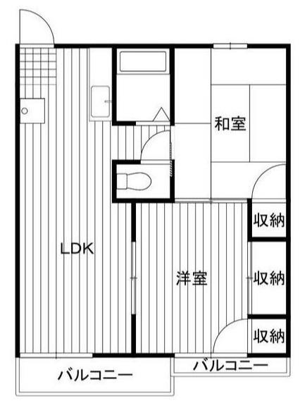 ピアスメゾン(2LDK/1階)の間取り写真