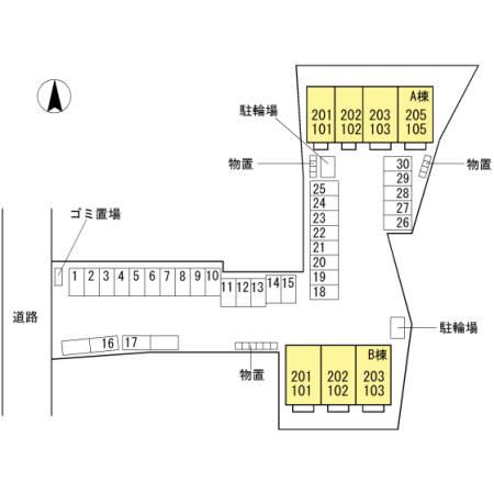 ボヌール A(1LDK/2階)の間取り写真