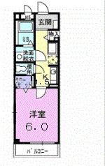 VOTRE(1K/2階)の間取り写真