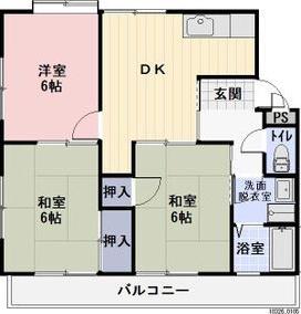 金下コーラス(3DK/2階)の間取り写真