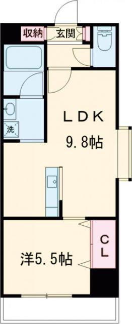 アリエッタ(1LDK/3階)の間取り写真