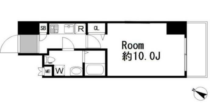 アーバイル日本橋小伝馬町(1K/5階)の間取り写真