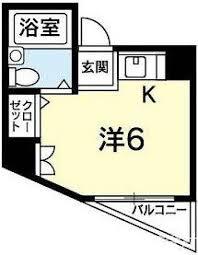 アルバトロス(ワンルーム/2階)の間取り写真