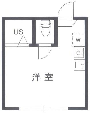 グレースジニア(ワンルーム/1階)の間取り写真