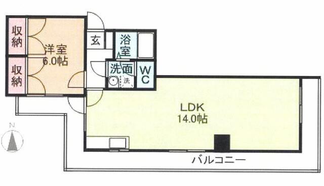 STビル(1LDK/3階)の間取り写真