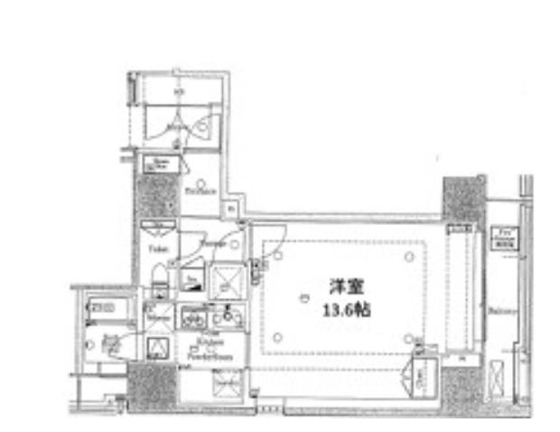 MODERNO TORRE SHO-TO(1K/8階)の間取り写真