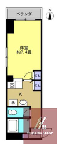 リアライズあびこ(1K/5階)の間取り写真