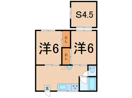 バレンシア(2SDK/1階)の間取り写真