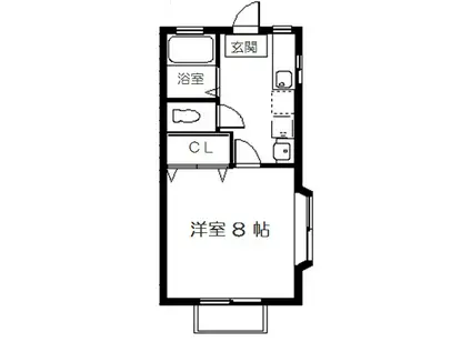 グランビュー船岡III(1K/2階)の間取り写真