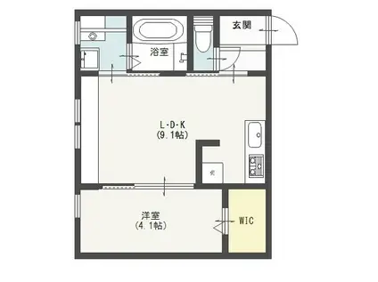 MAISON DE H(1LDK/2階)の間取り写真