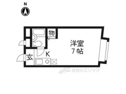 D-COURT(ワンルーム/2階)の間取り写真