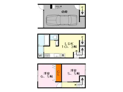 サンビオーズ(2LDK/1階)の間取り写真