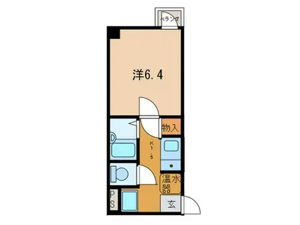 アーバンラフォーレ(1K/4階)の間取り写真