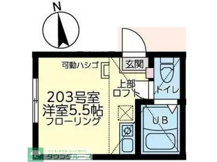 ユナイト星川フレンチクルーラー(ワンルーム/2階)の間取り写真