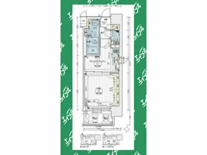 エステムコート名古屋栄プレシャス(1DK/2階)の間取り写真