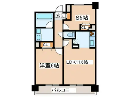 グラディート町田(1SLDK/9階)の間取り写真
