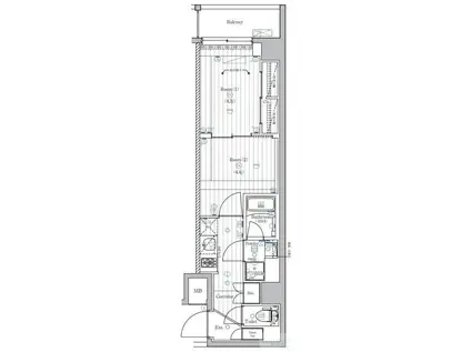 PREMIUM CUBE 西荻窪MO(2K/2階)の間取り写真