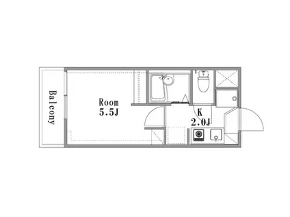 山根ビル柳が丘(1K/1階)の間取り写真