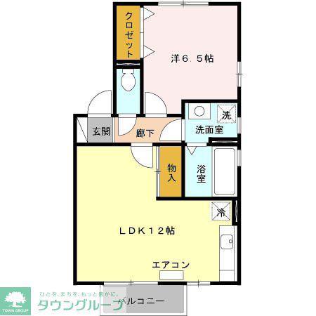 リヴェールメゾン・櫻 弐番館(1LDK/2階)の間取り写真