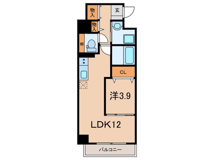 MONTO MAYA(1LDK/3階)の間取り写真