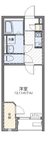 レオネクスト乙川(1K/1階)の間取り写真