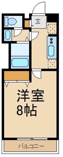 リブリ・アイ&SH(1K/2階)の間取り写真
