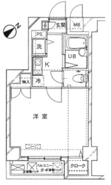 ドルチェ代々木(1K/5階)の間取り写真