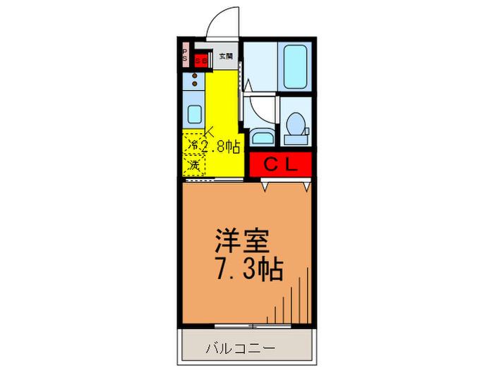 DOLCE NISHIGAHARA(1K/1階)の間取り写真