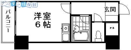 パレ・ドール日の出新潟(ワンルーム/5階)の間取り写真