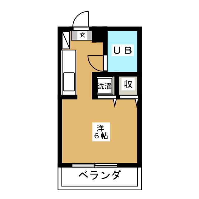 天沼アネックス(ワンルーム/2階)の間取り写真