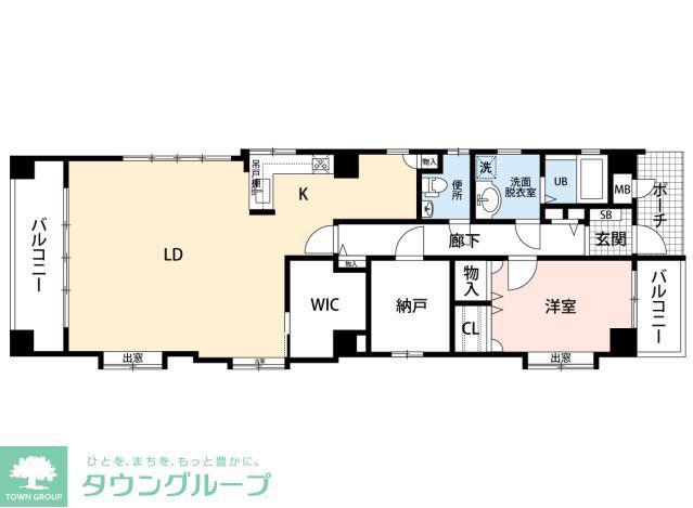 グレースメゾン六本松(1LDK/6階)の間取り写真